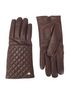 Mulberry Quilted Gloves, front view
